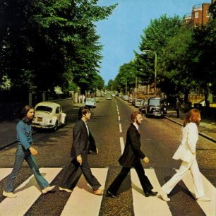 Paroles de chansons et pochette de l'album Abbey road de Beatles