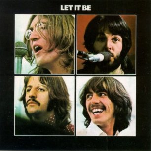 Paroles de chansons et pochette de l'album Let it be de Beatles