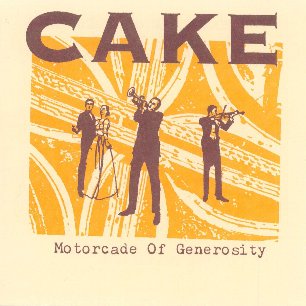 Paroles de chansons et pochette de l'album Motorcade of generosity de Cake