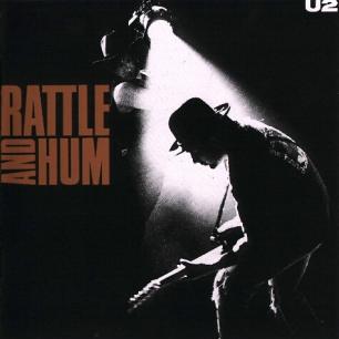 Paroles de chansons et pochette de l'album Rattle and hum de U2