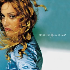 Paroles de chansons et pochette de l'album Ray of light de Madonna