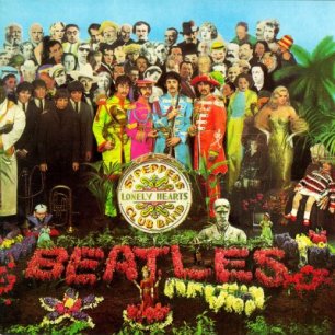 Paroles de chansons et pochette de l'album Sgt. pepper's lonely hearts club band de Beatles