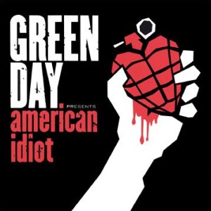 Paroles de chansons et pochette de l'album American idiot de Green Day