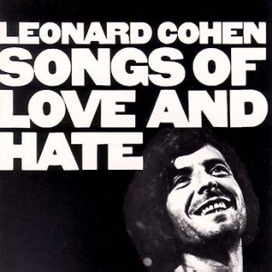 Paroles de chansons et pochette de l'album Songs of love and hate de Leonard Cohen