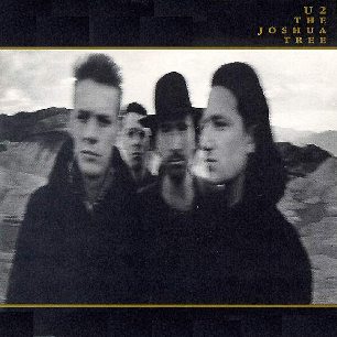 Paroles de chansons et pochette de l'album The joshua tree de U2